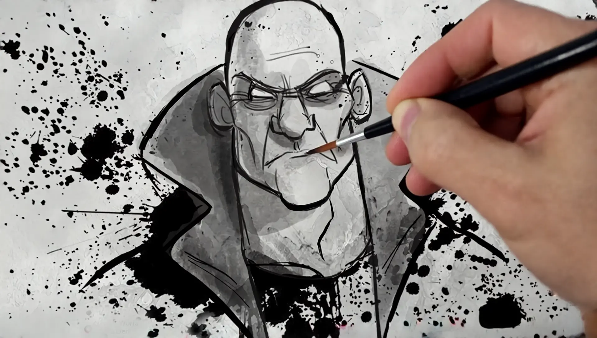 Artist’s hand painting an original illustration, representing owning your own intellectual property