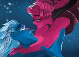 Illustration from the Lore Olympus Webtoon, a leading example of webtoon animation adaptations