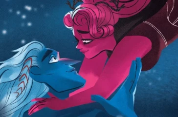 Illustration from the Lore Olympus Webtoon, a leading example of webtoon animation adaptations