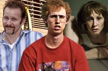 Three stylized film stills from low-budget movies made under $1 million, presented in an editorial layout highlighting their worldwide box office success.