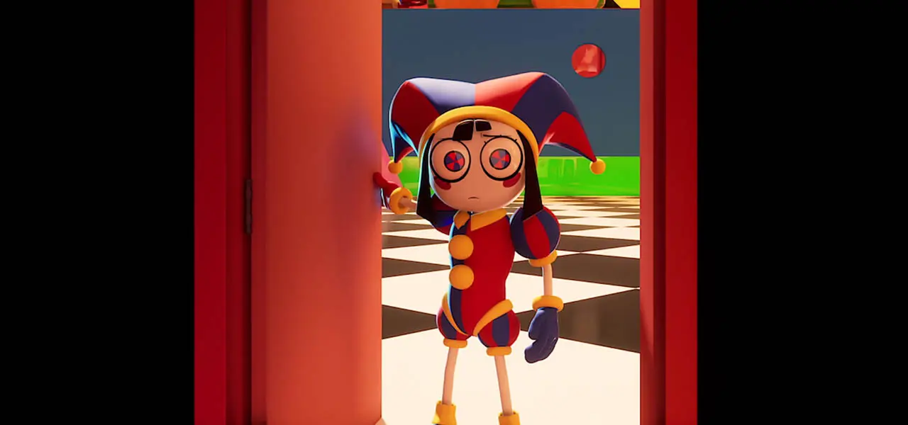 scene from the independent animated series The Amazing Digital Circus representing the rise of creator-led animation online