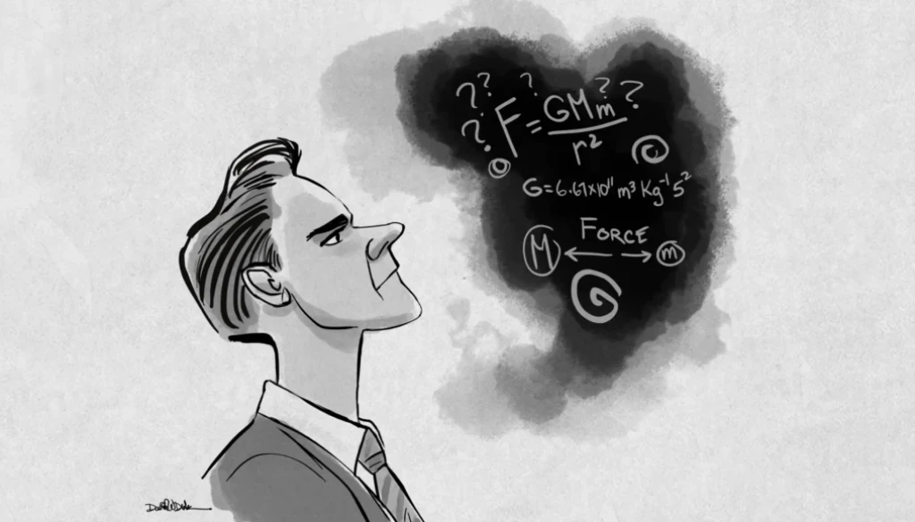 AI in business workflows represented by a scientist analyzing complex systems