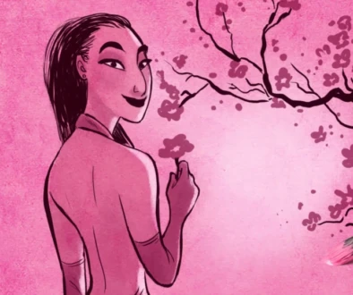 animation evolution japanese woman pink illustration digital art