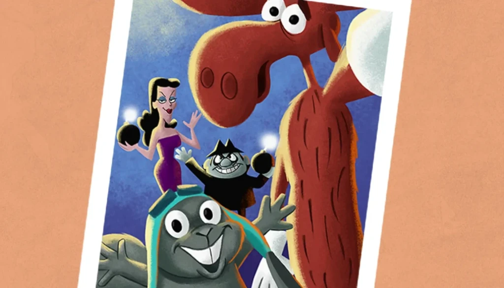 Rocky and Bullwinkle internet-era storytelling comparison