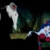 scene from Wizards 1977 cult animated film by Ralph Bakshi featuring fantasy and sci-fi imagery
