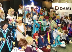 anime expo fans dressed as anime characters participating in fandom culture