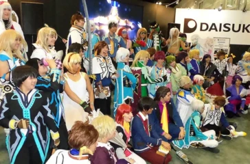 anime expo fans dressed as anime characters participating in fandom culture