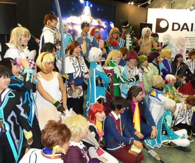 anime expo fans dressed as anime characters participating in fandom culture
