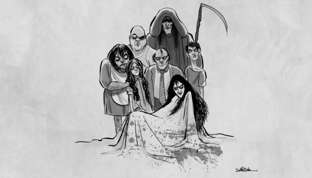 short films that became movies ink illustration of monsters