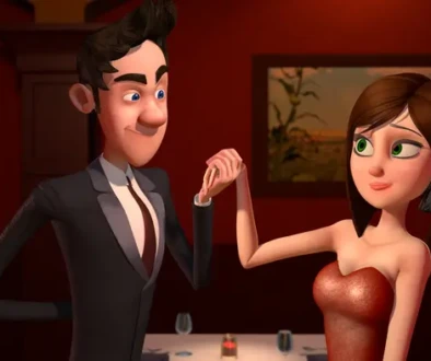 Brain Divided animated short film featuring a man's logical and emotional sides battling for control during a blind date