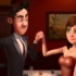 Brain Divided animated short film featuring a man's logical and emotional sides battling for control during a blind date