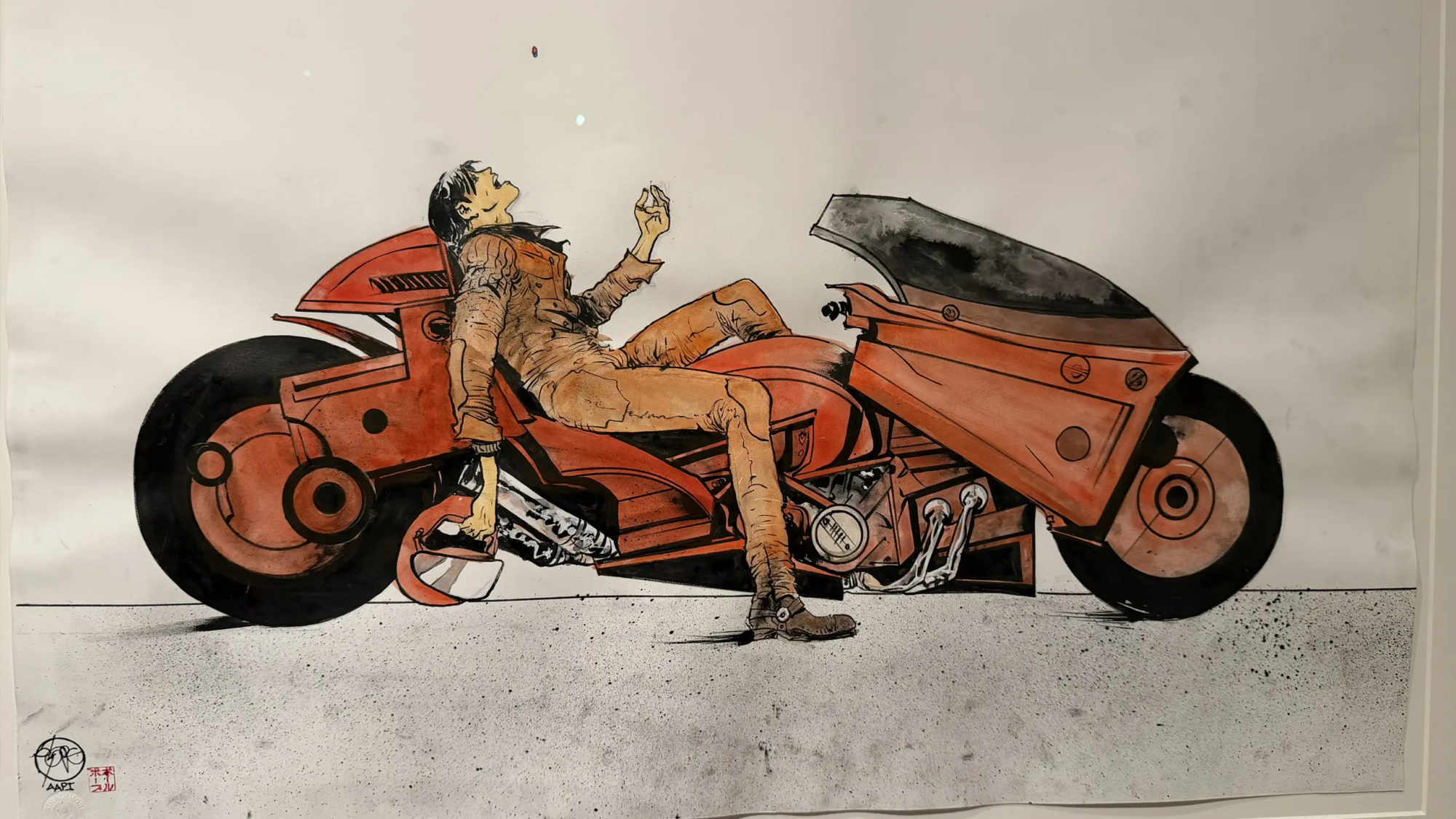 Akira artwork on display at the Lucas Museum of Narrative Art