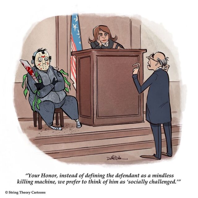 It’s almost Halloween season! #jason #jasonvoorhees #judge #jury #court #halloween #fridaythethirteenth #trope #humor #euphemism #horror #stringtheory #stringtheorycartoons #spooky #halloween